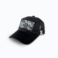 Dark Street Style – Svart Velvet Truckerkeps